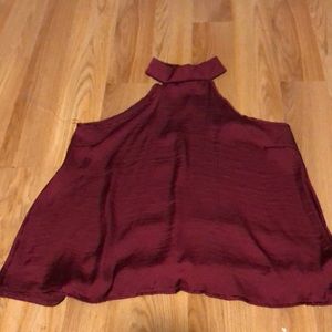 Beautiful burgundy halter top, so soft !